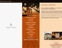 Tablet Screenshot of domainechapuis.com